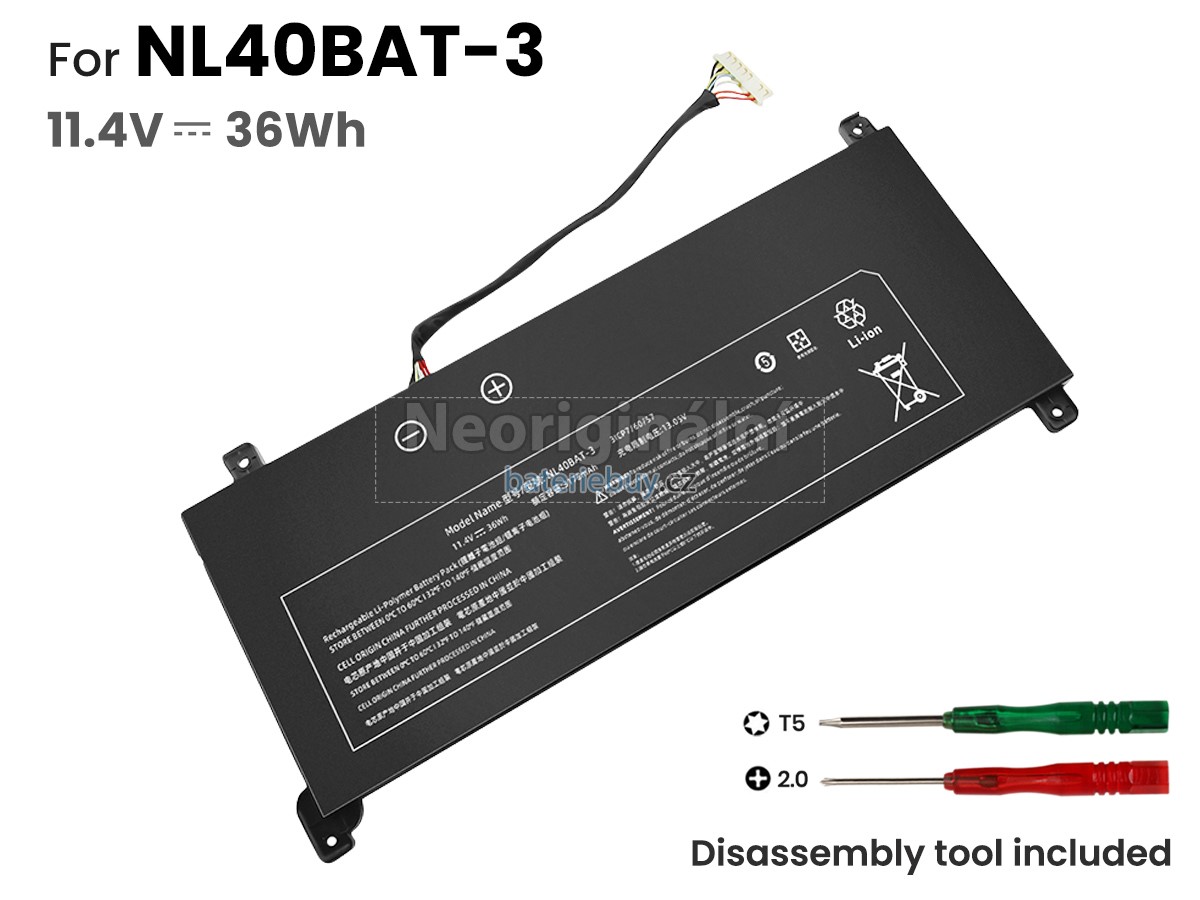 Nahrazení Clevo NL5B-8-S2 baterie