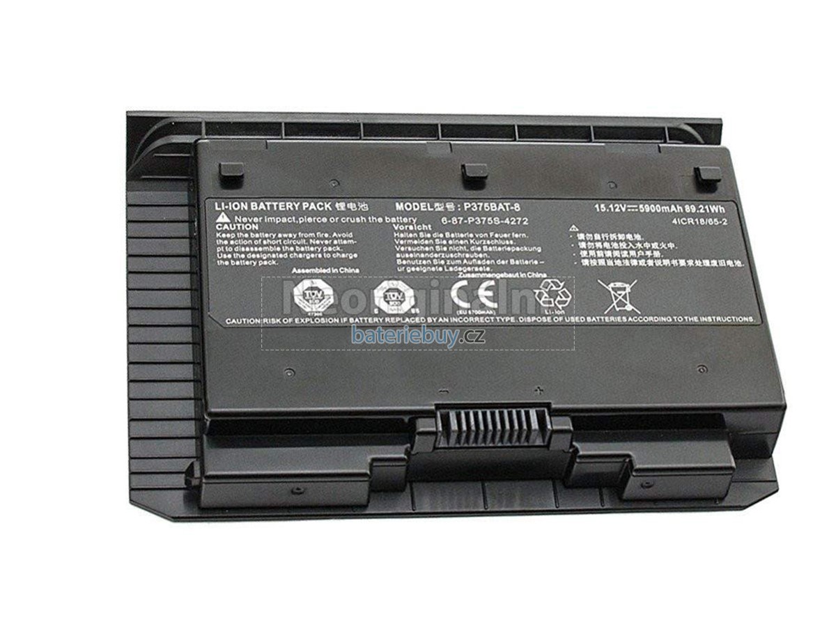 Nahrazení Clevo 6-87-P375S-4271 baterie