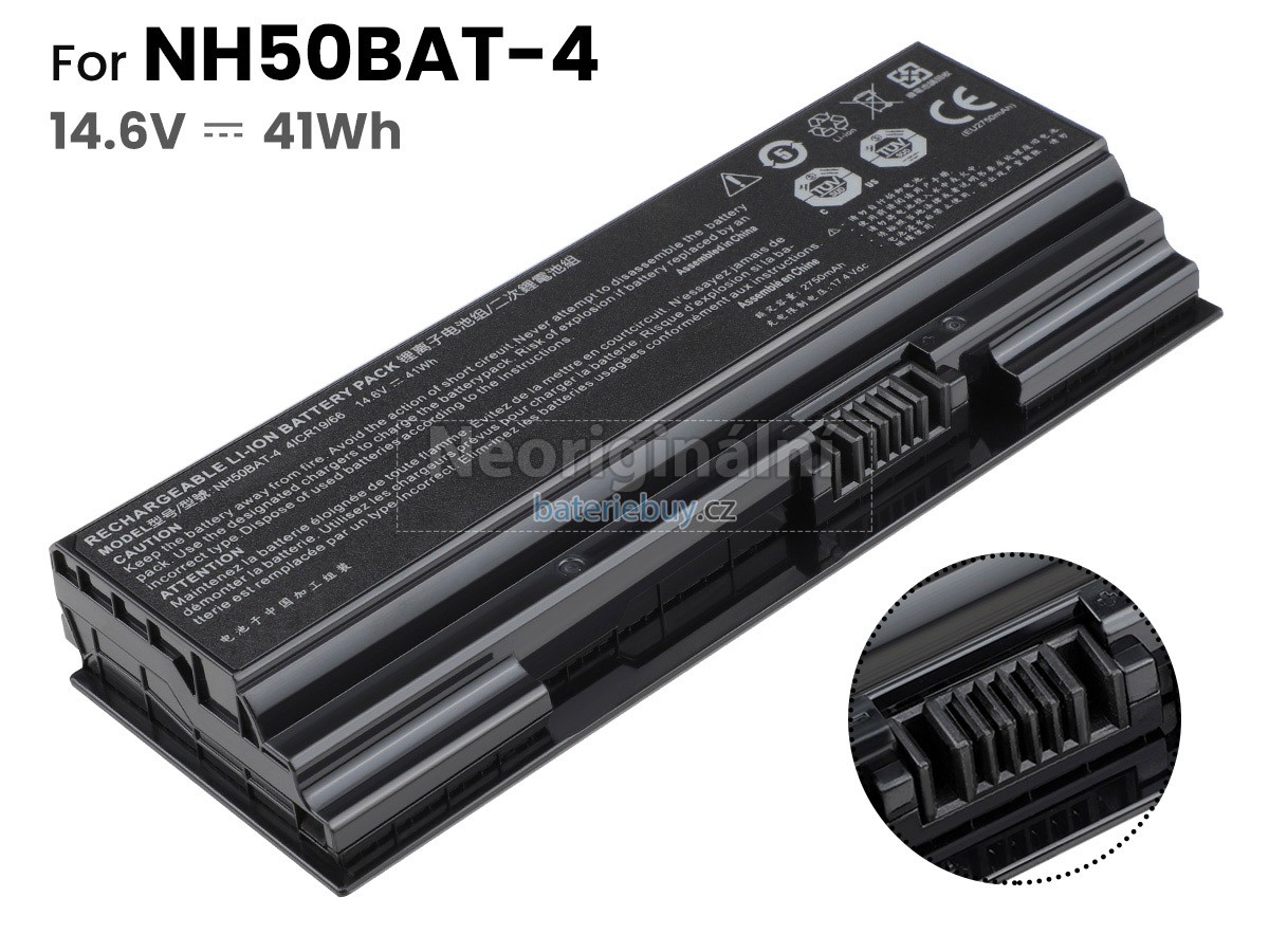 Nahrazení Clevo NH57RH baterie