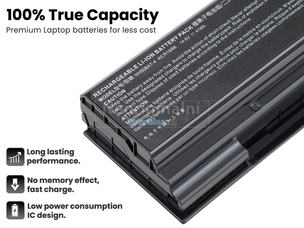 Nahrazení Clevo NH57RH baterie