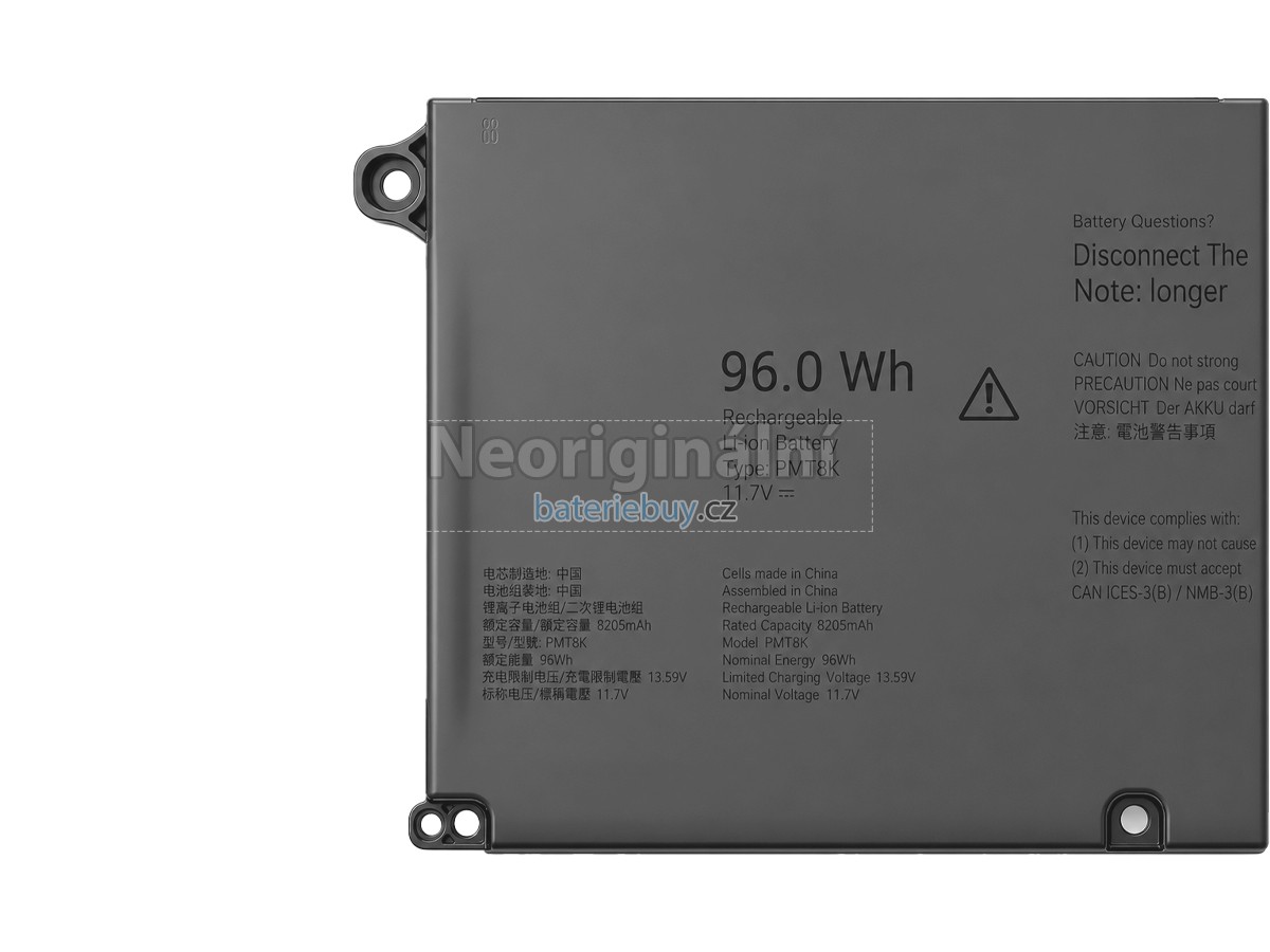 Nahrazení Dell Alienware 18 AREA-51 AA18250 baterie