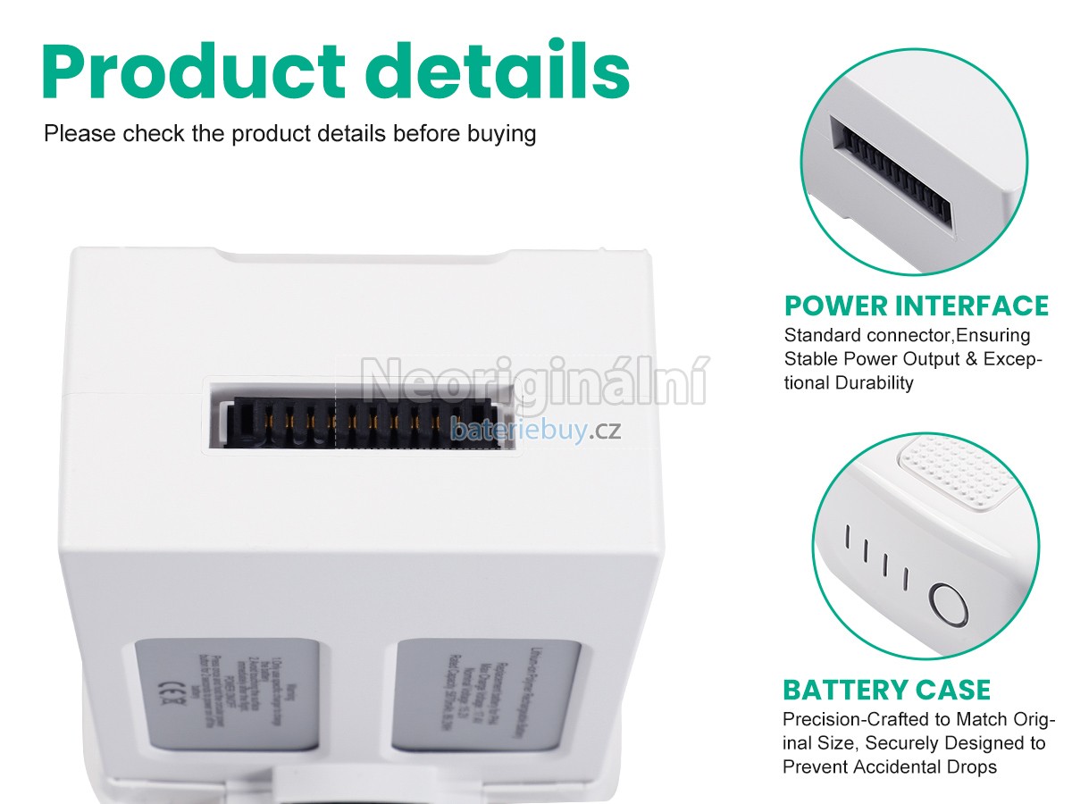 Nahrazení DJI PHANTOM 4 baterie