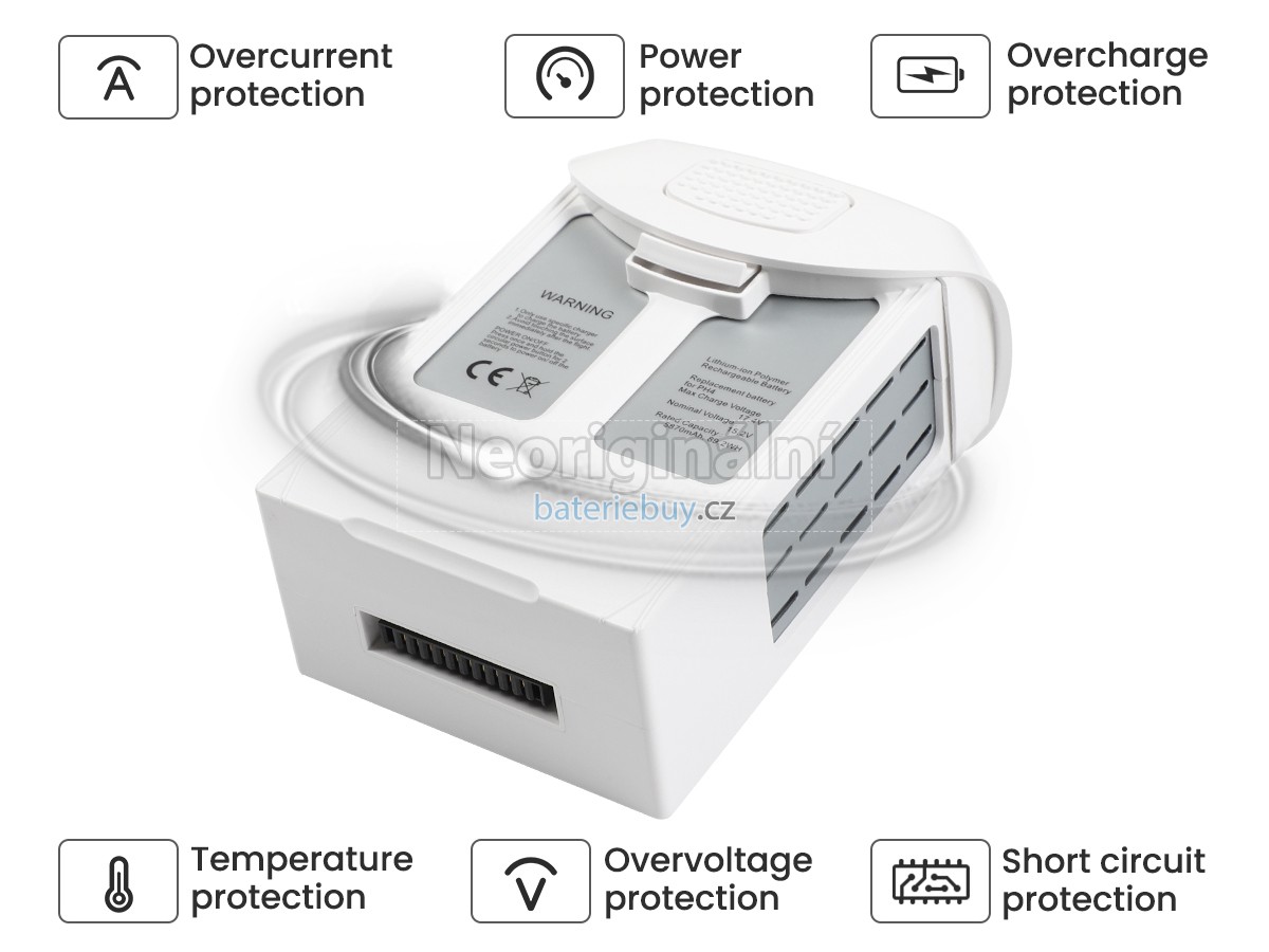 Nahrazení DJI PHANTOM 4 baterie