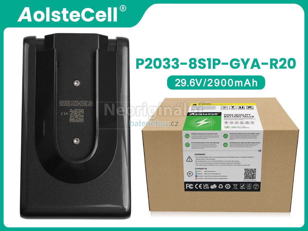 Nahrazení Dreame P2033-8S1P-GYA baterie