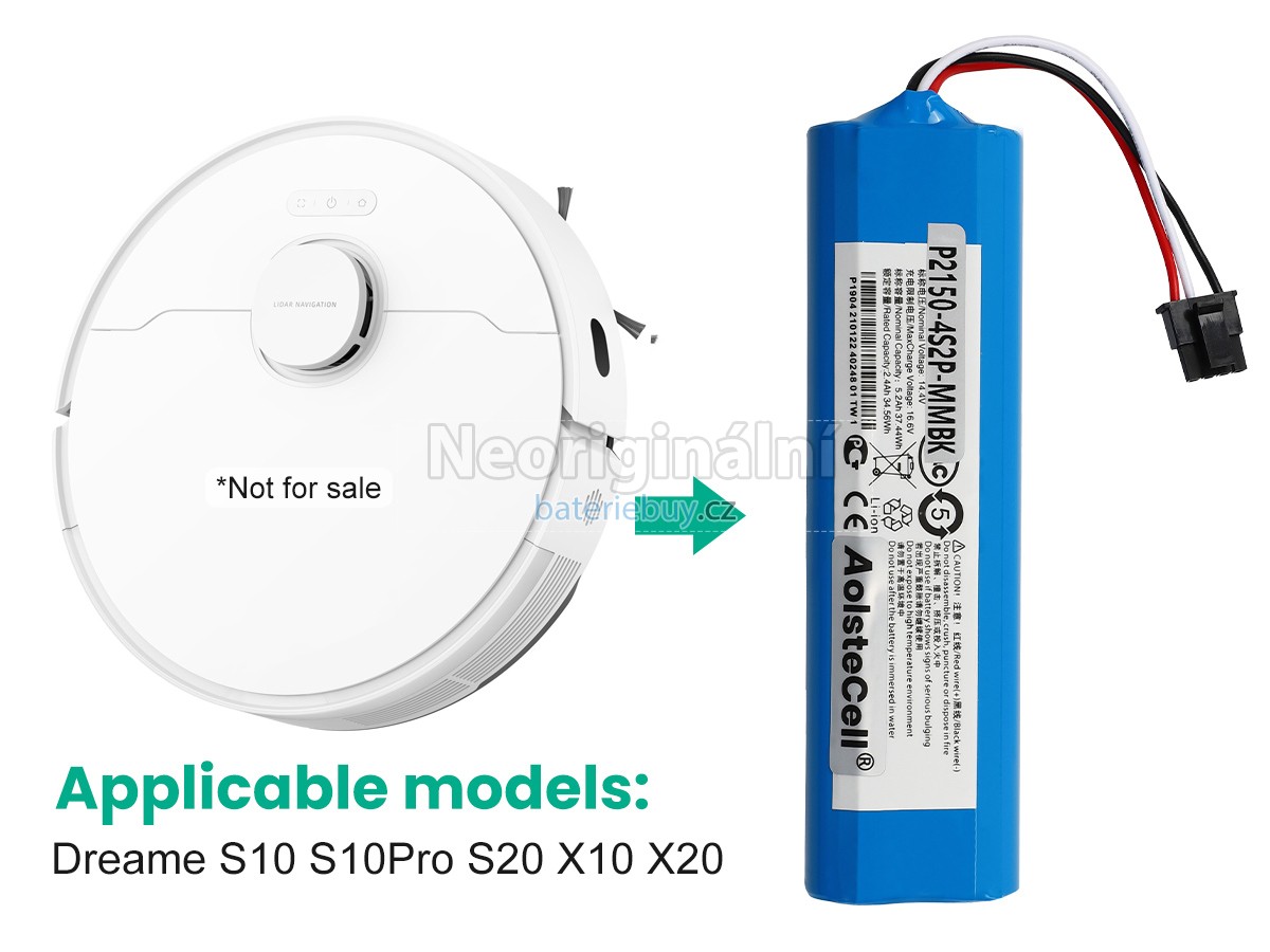 Nahrazení Dreame P2150-4S2P-MMBK baterie