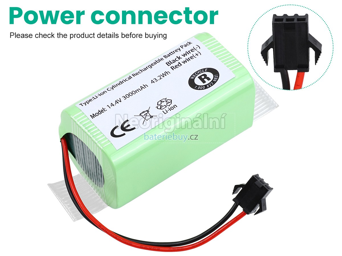 Nahrazení Ecovacs ROBOVAC 12 baterie