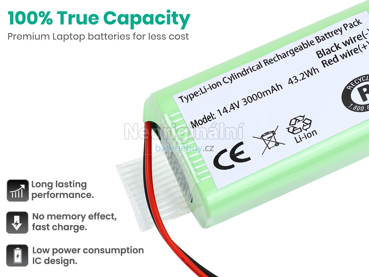 Nahrazení Ecovacs ROBOVAC 12 baterie