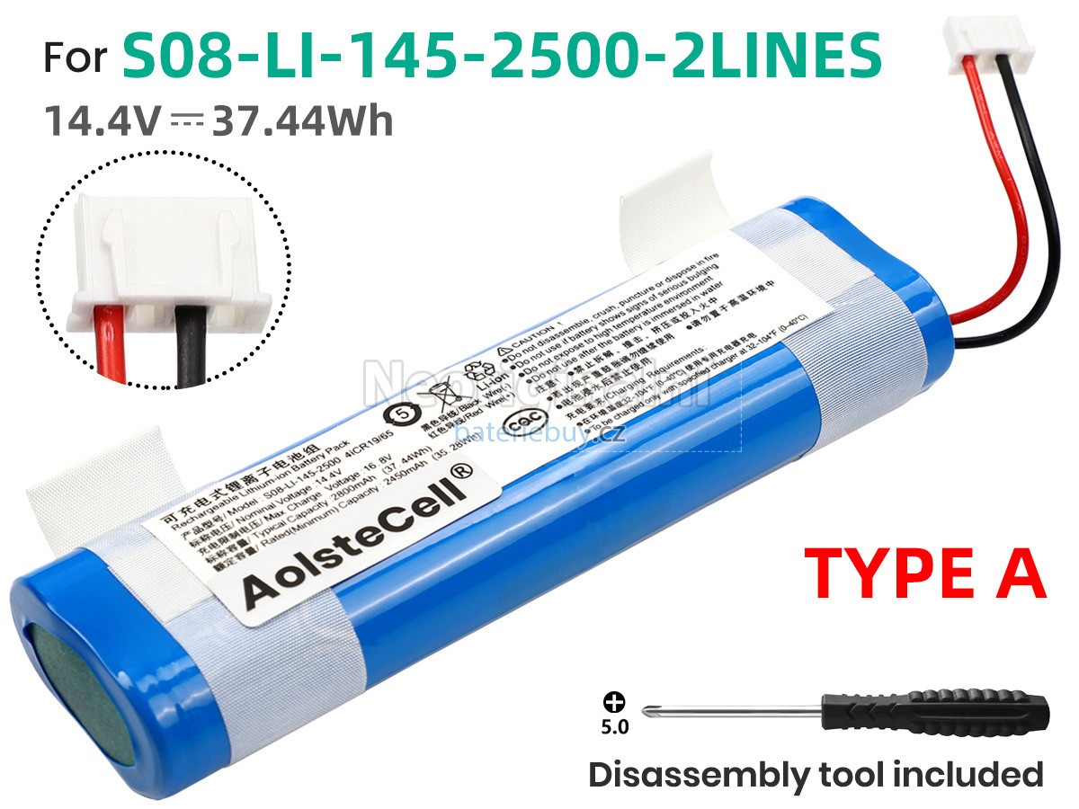 Nahrazení Ecovacs DK36 baterie