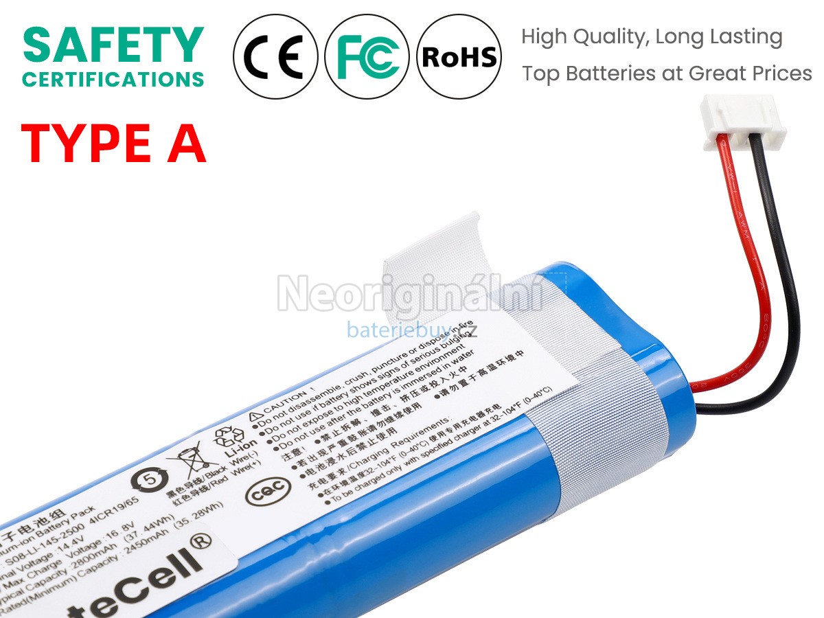 Nahrazení Ecovacs DK36 baterie