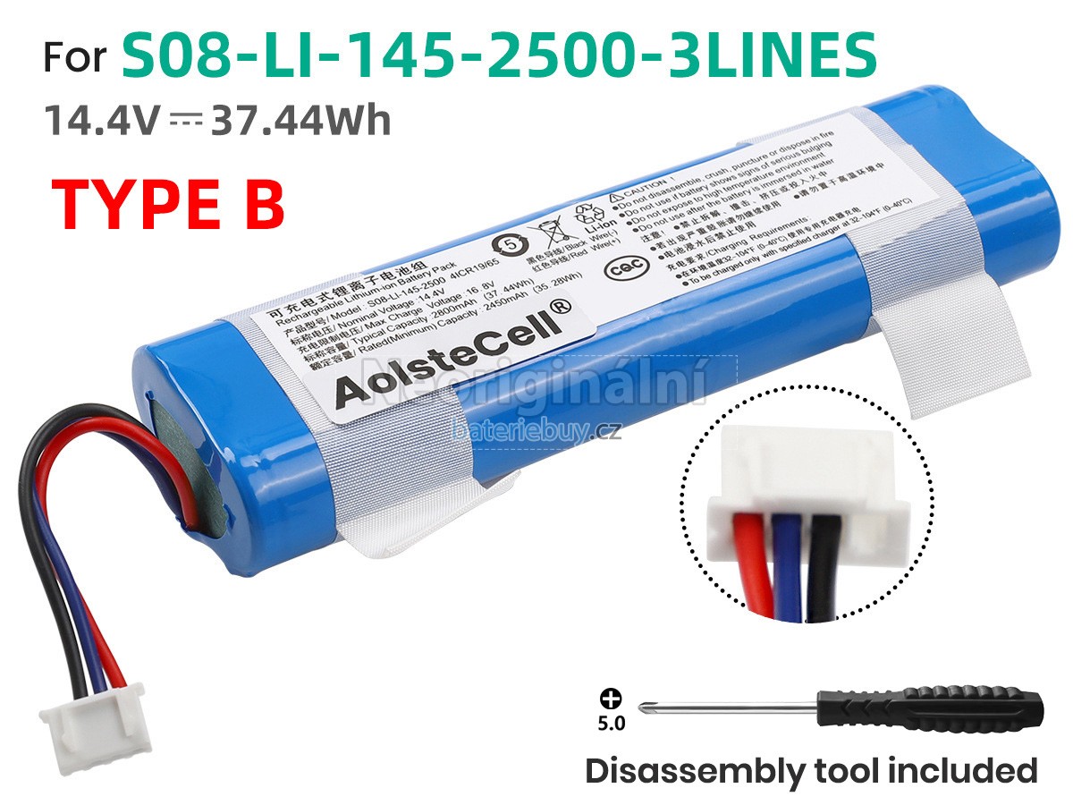 Nahrazení Ecovacs DK36 baterie