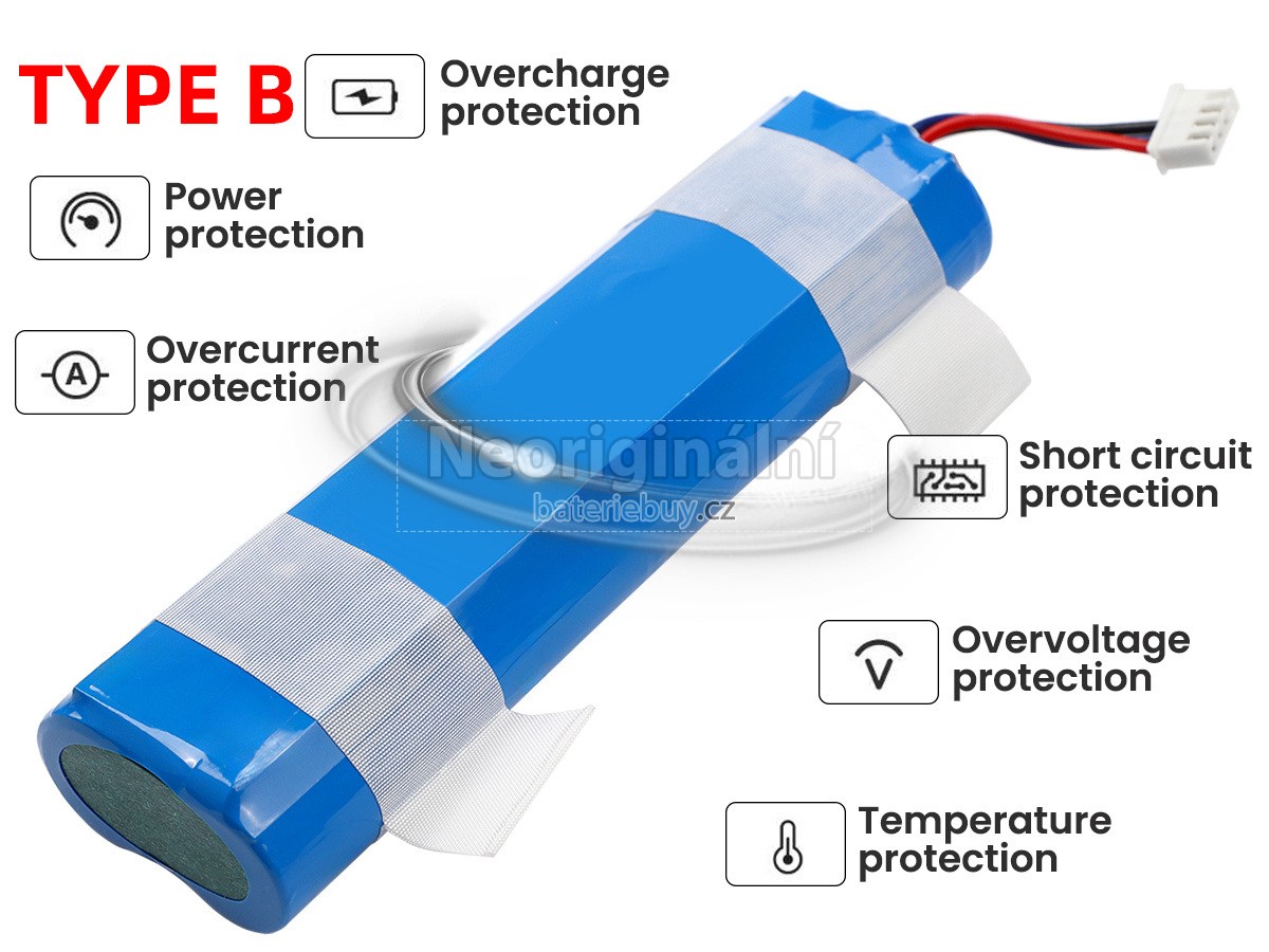 Nahrazení Ecovacs DK36 baterie