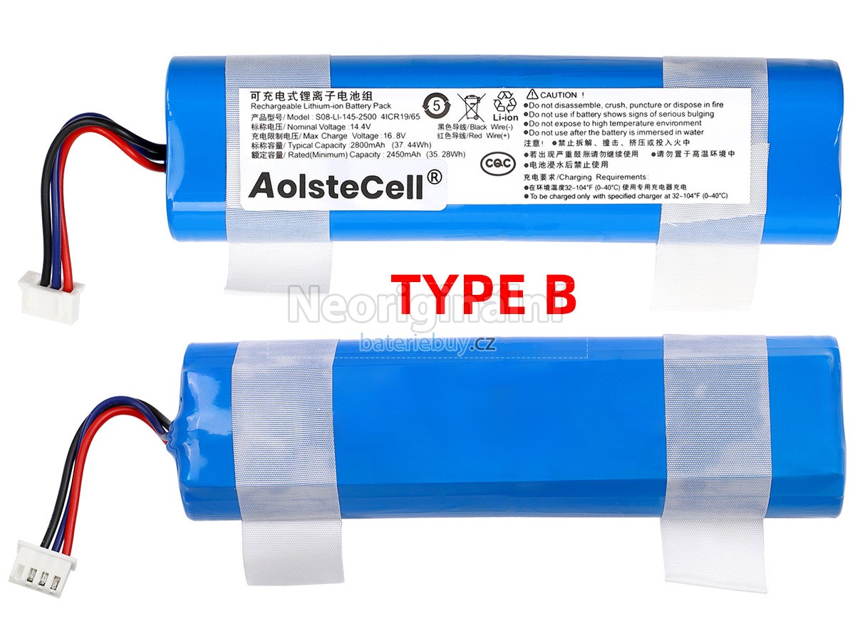 Nahrazení Ecovacs DK36 baterie