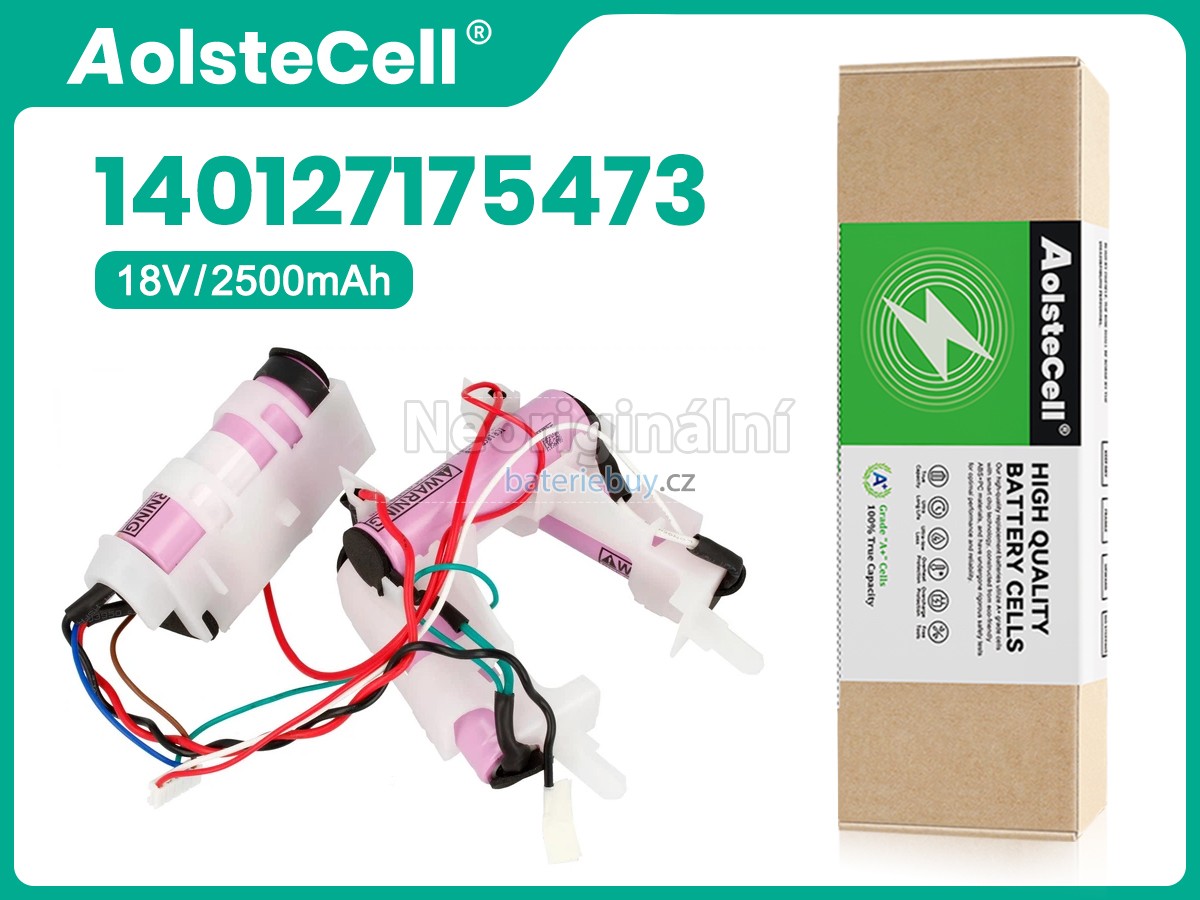 Nahrazení Electrolux 140127175473 baterie