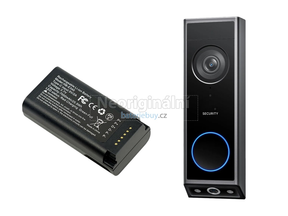 Nahrazení Eufy VIDEO DOORBELL baterie