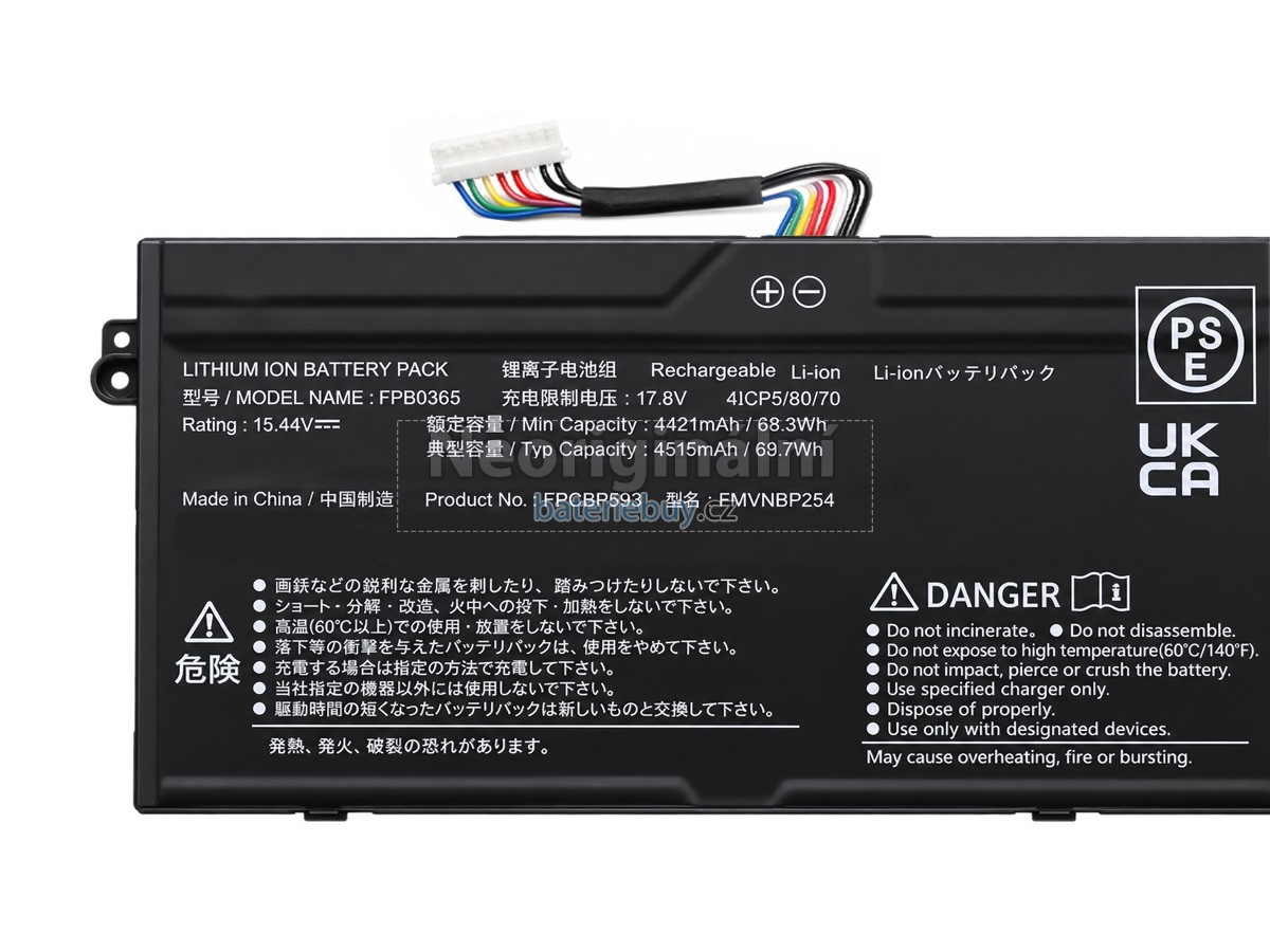 Nahrazení Fujitsu FPB0365(4ICP5/80/70) baterie