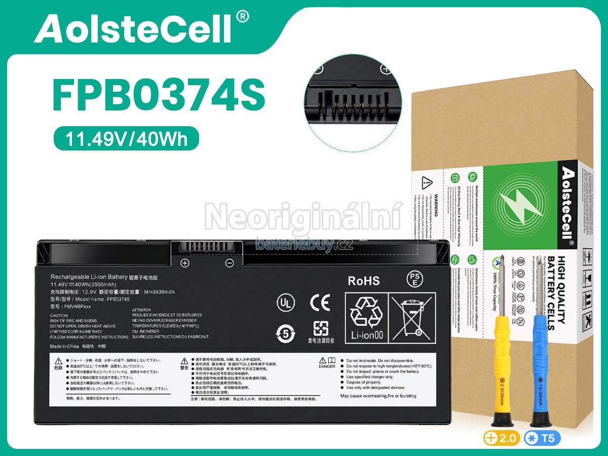 Nahrazení Fujitsu CP854407-02 baterie