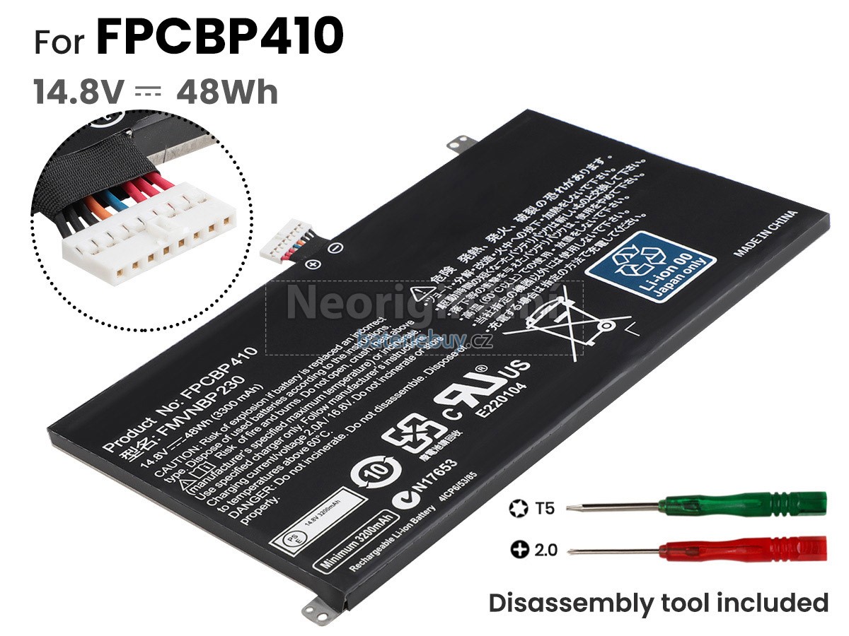Nahrazení Fujitsu LifeBook UH554 baterie