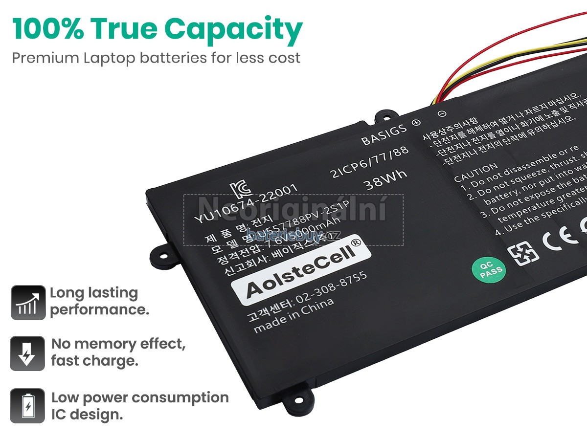 Nahrazení Haier UTL-557788-2S baterie