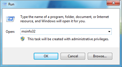 Najděte model notebooku pomocí systémových informací.