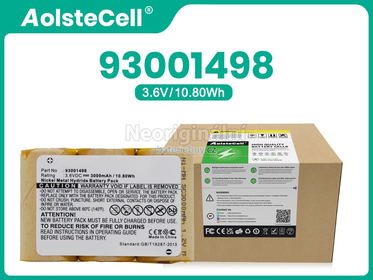Nahrazení Hoover 93001498 baterie