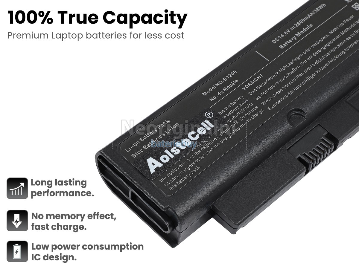 Nahrazení Compaq Presario B1258TU baterie