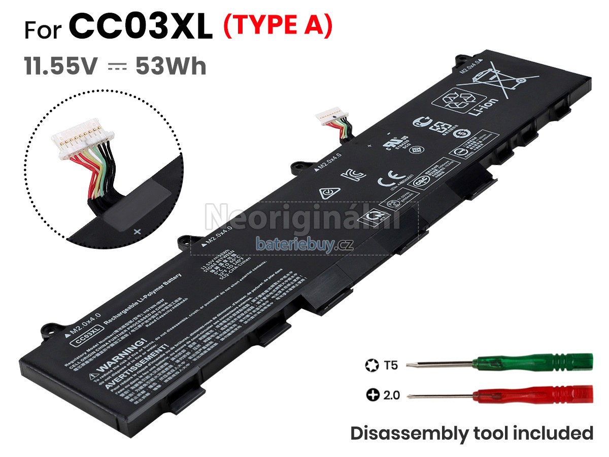 Nahrazení HP L78555-005 baterie