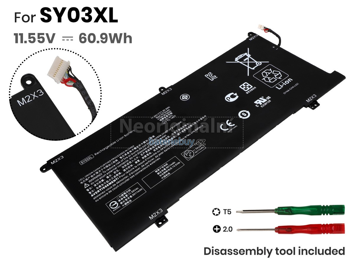 Nahrazení HP SY03060XL baterie
