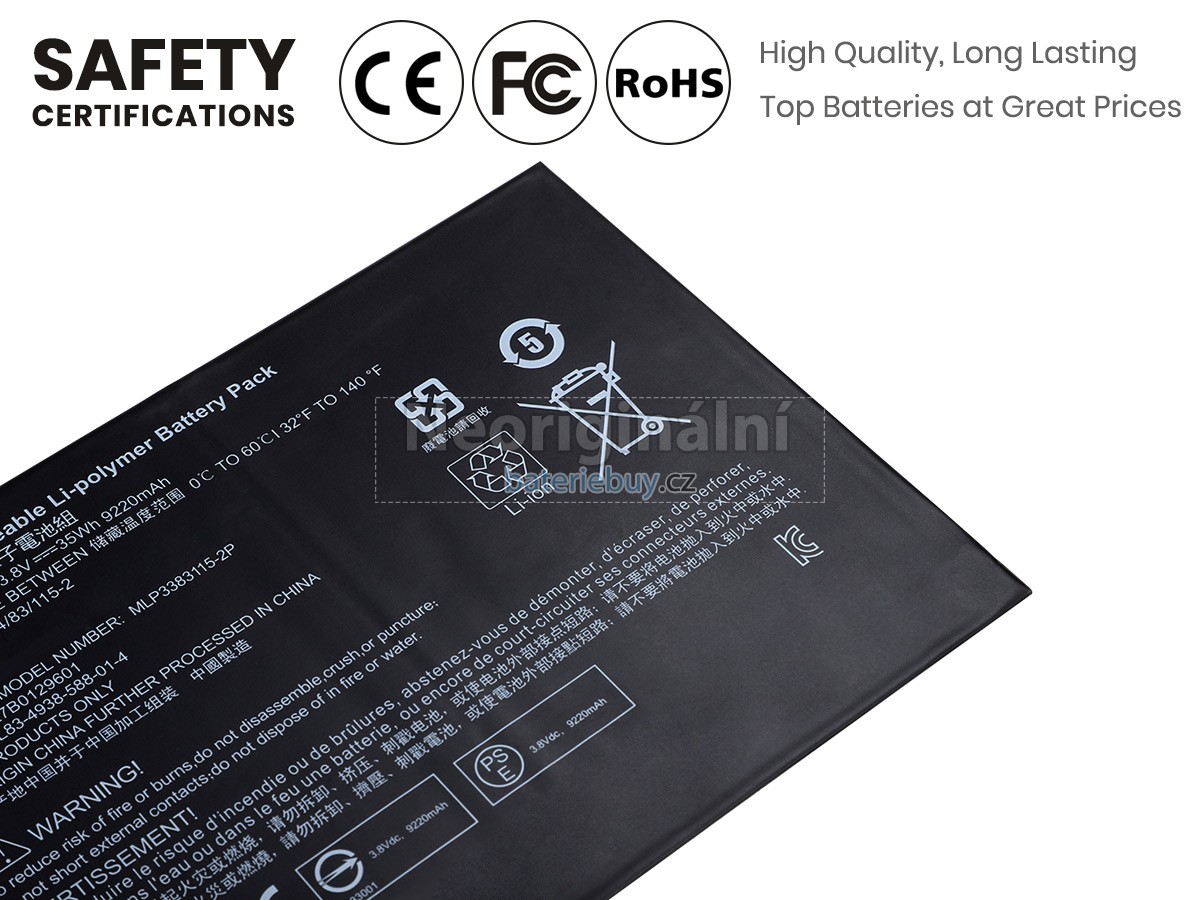 Nahrazení HP Pavilion X2 10-J016TU baterie