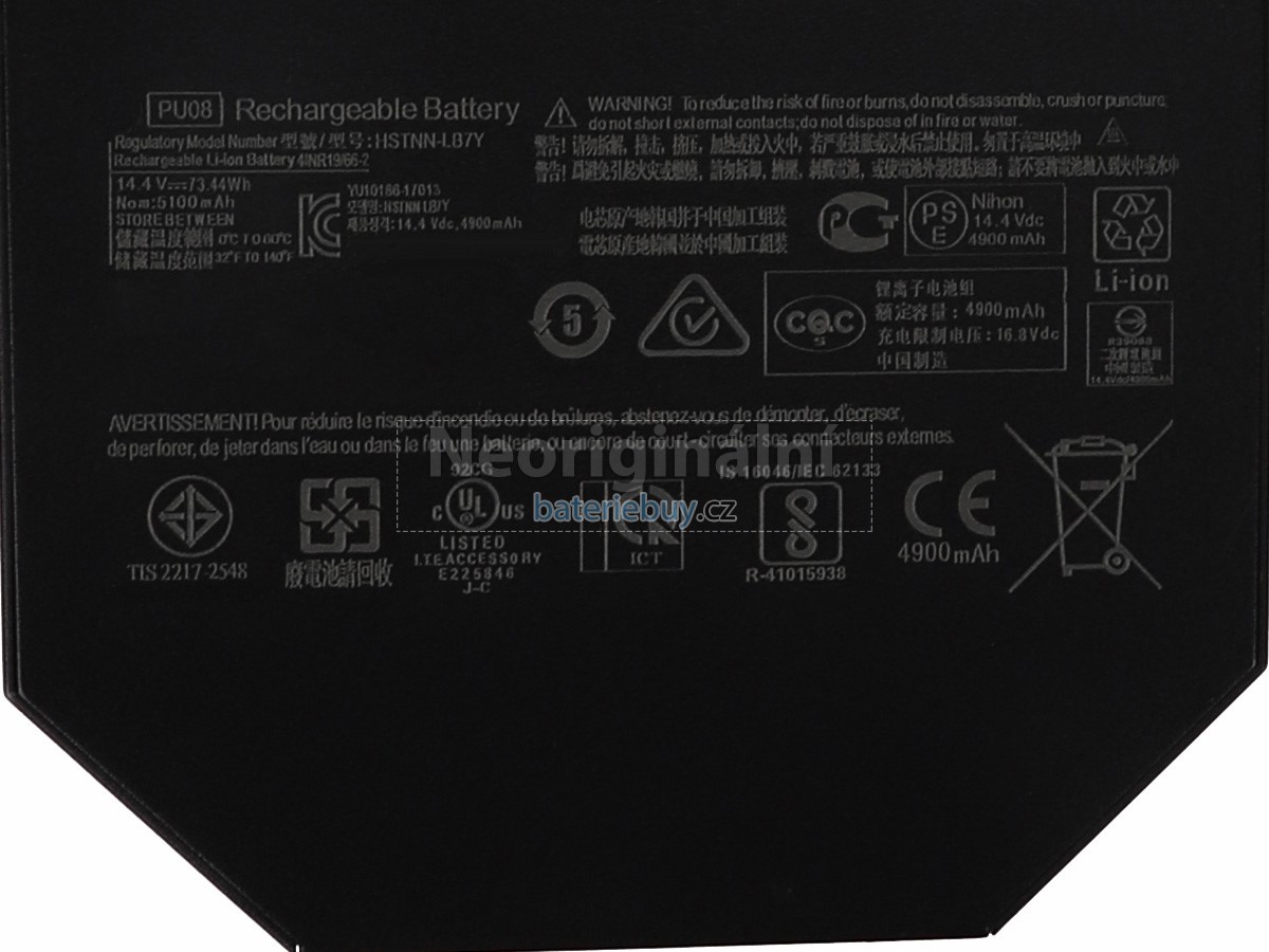 Nahrazení HP 3MJ51UT_ABA baterie