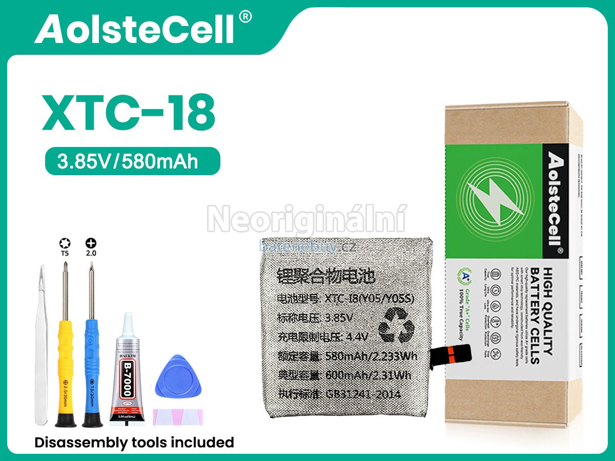 Nahrazení Imoo XTC-18 baterie