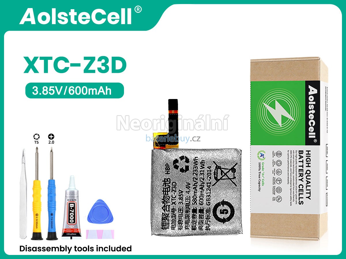 Nahrazení Imoo XTC-Z3D baterie