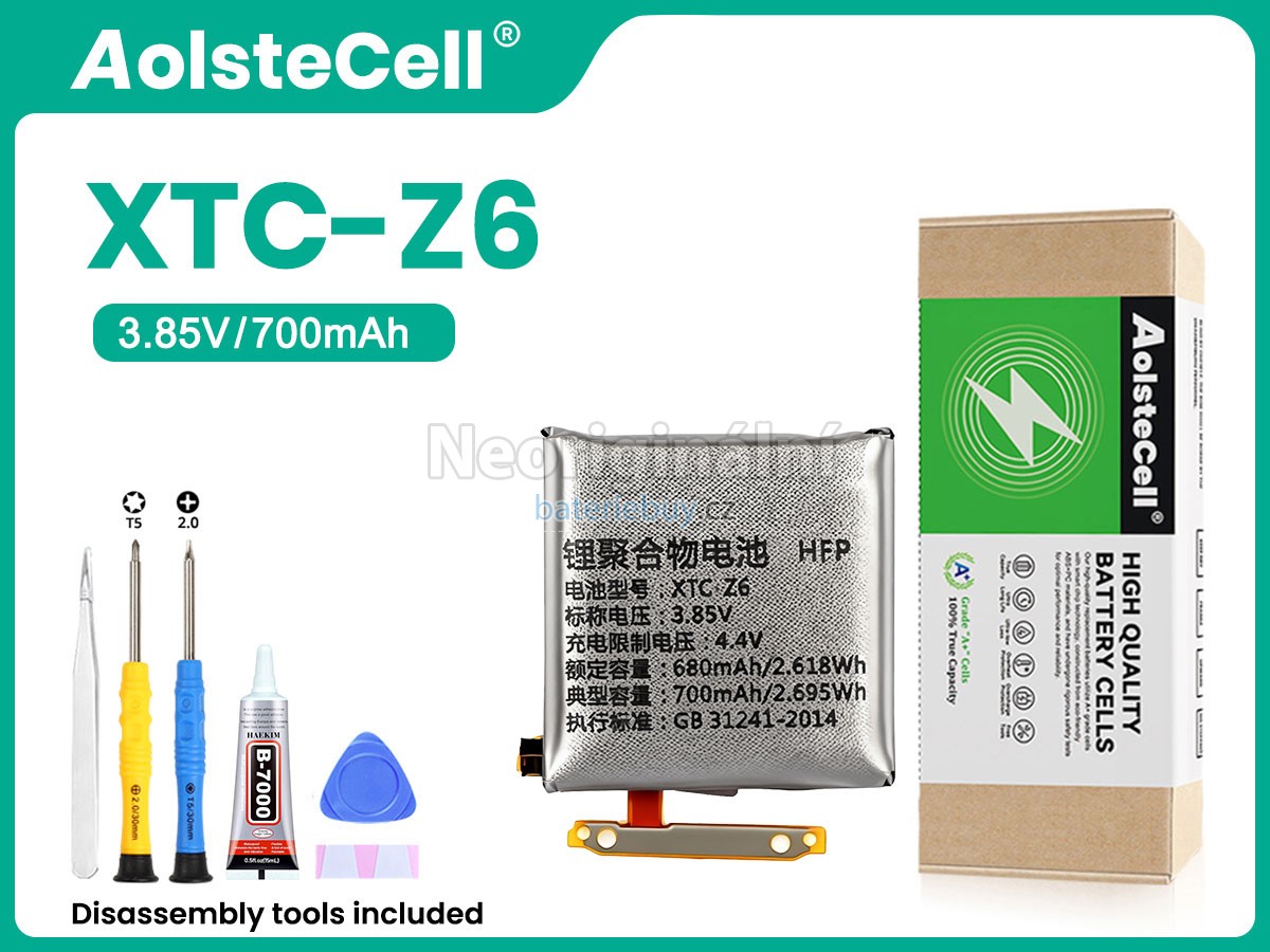 Nahrazení Imoo XTC-Z6 baterie