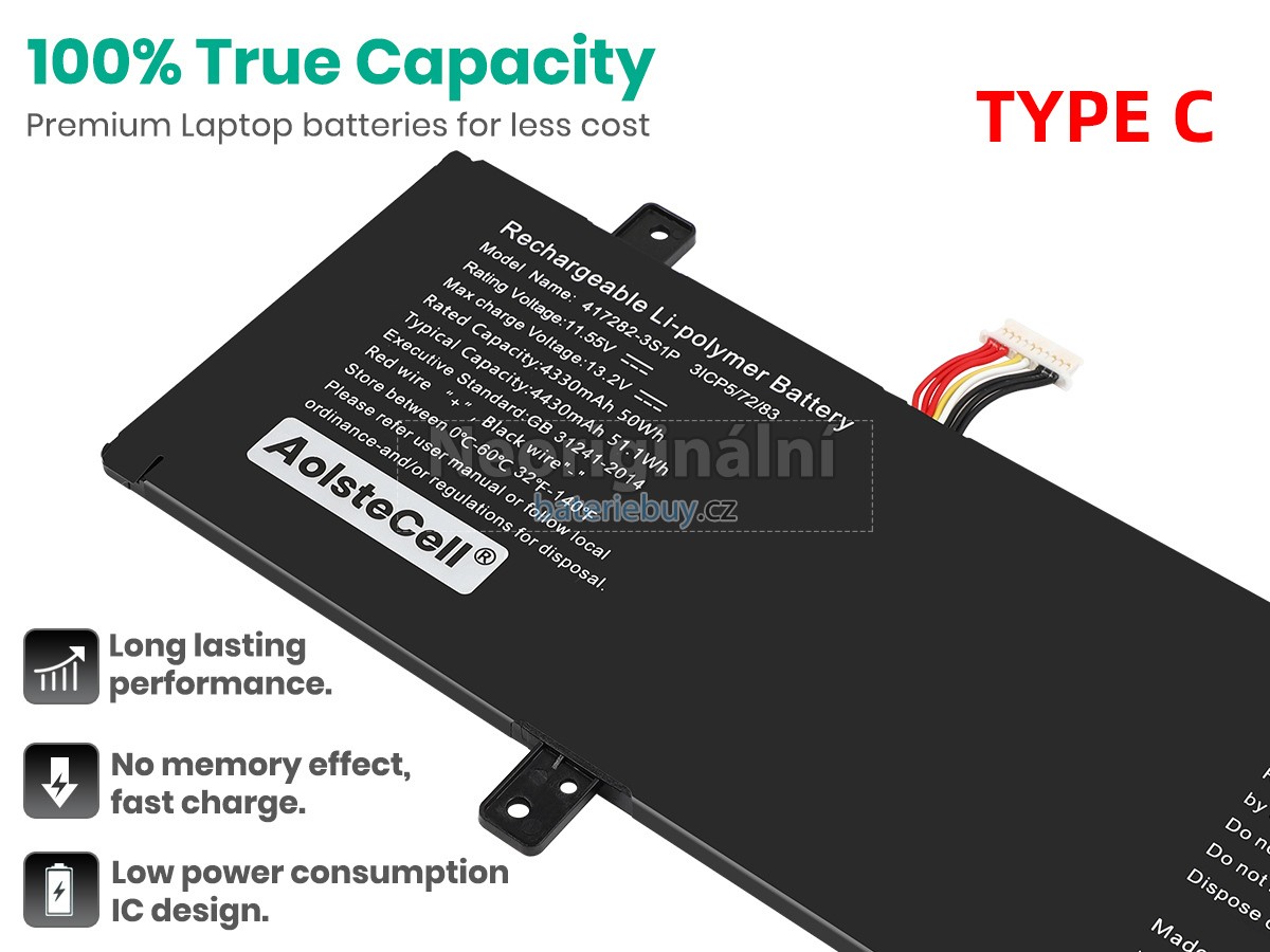 Nahrazení Infinix 417282-3S baterie