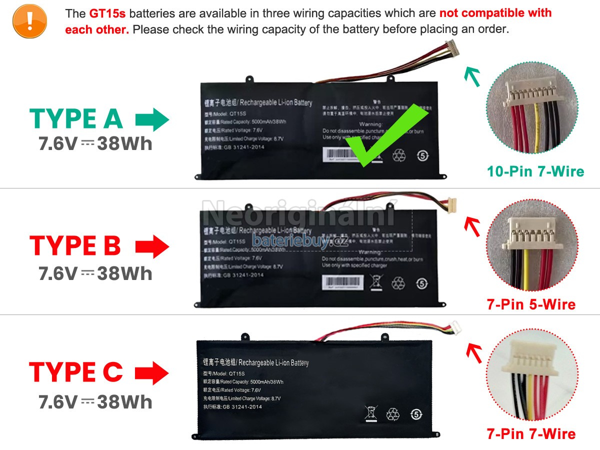 Nahrazení IPASON MAXBOOK P1X baterie