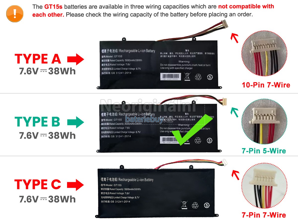 Nahrazení IPASON MAXBOOK P1X baterie