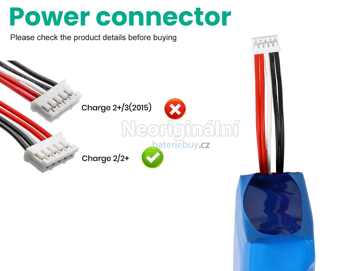 Nahrazení JBL CHARGE 2+ baterie