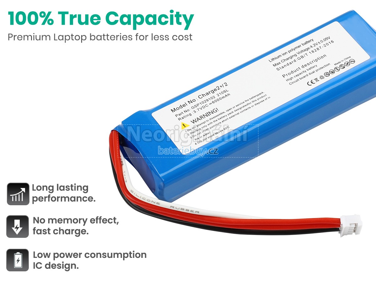 Nahrazení JBL CHARGE 2+ baterie