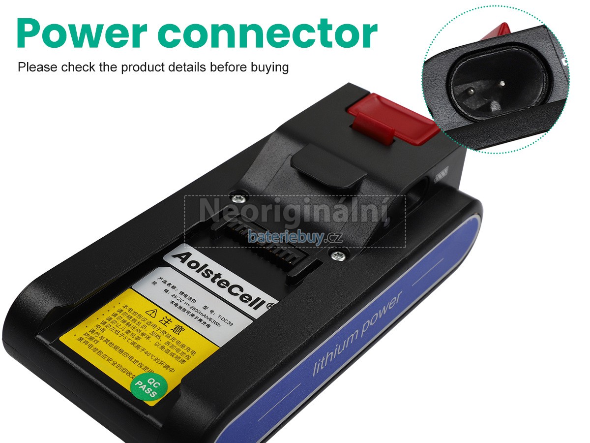 Nahrazení JIMMY C83 baterie