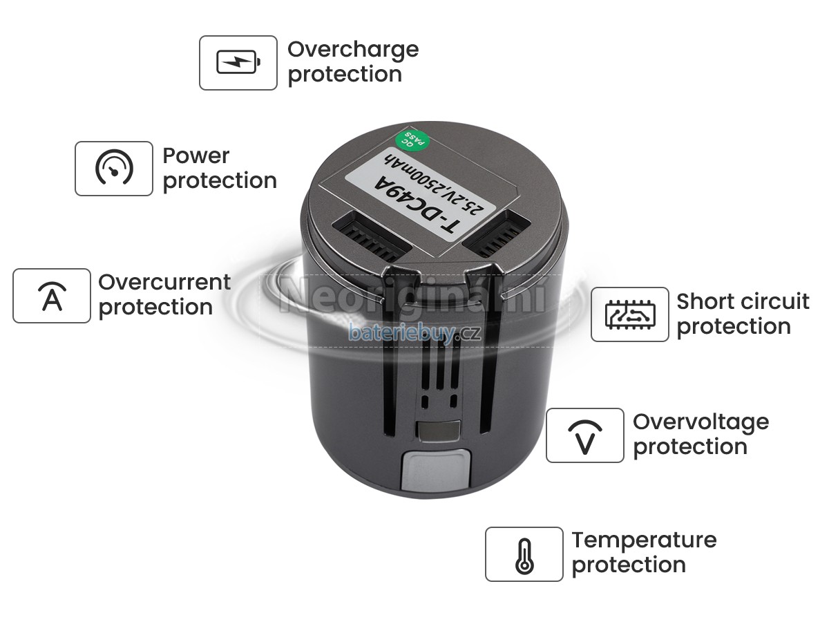 Nahrazení JIMMY JV85 baterie