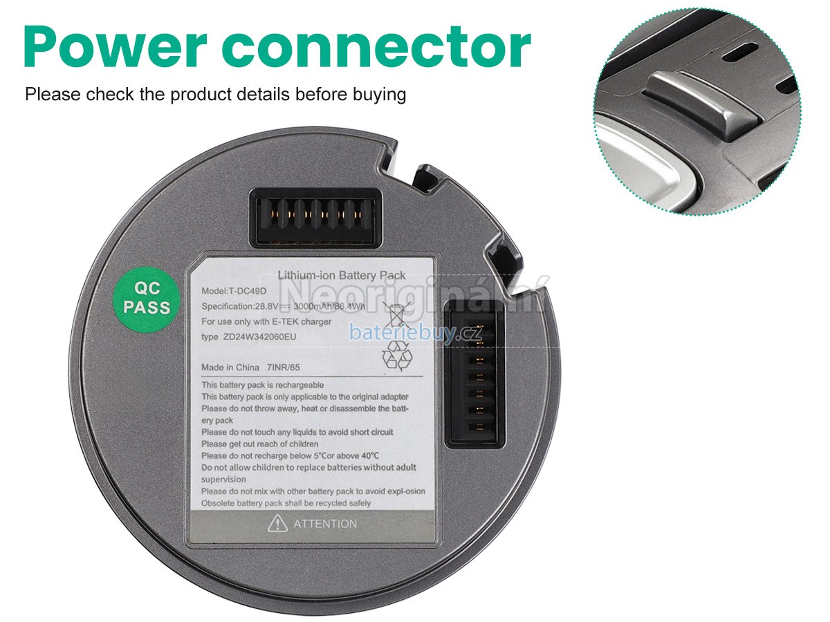 Nahrazení JIMMY H8 baterie