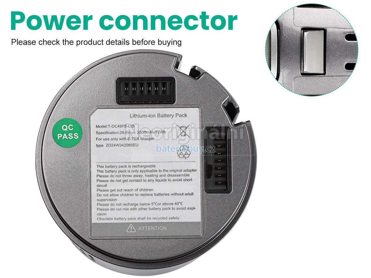 Nahrazení JIMMY H9 FLEX baterie