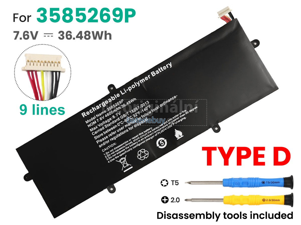 Nahrazení Jumper 3587265P baterie