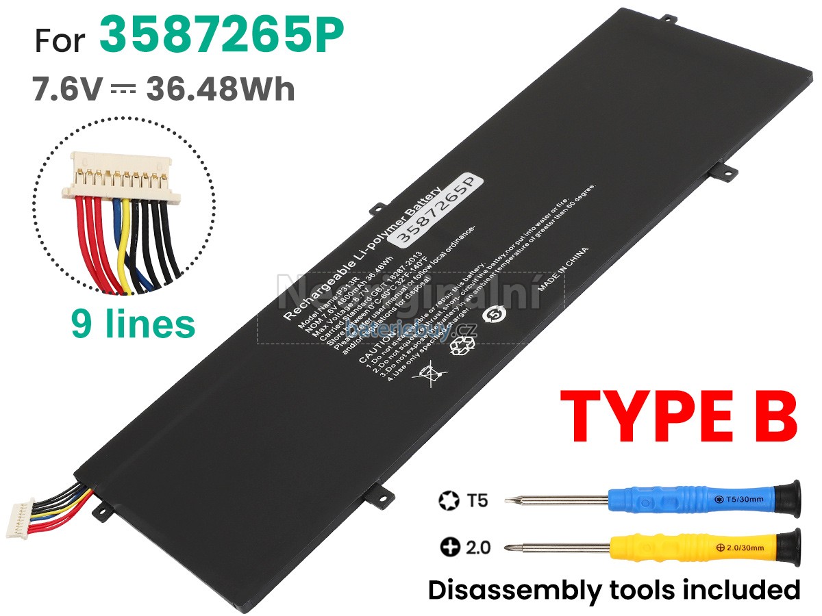 Nahrazení Jumper 3587265P baterie