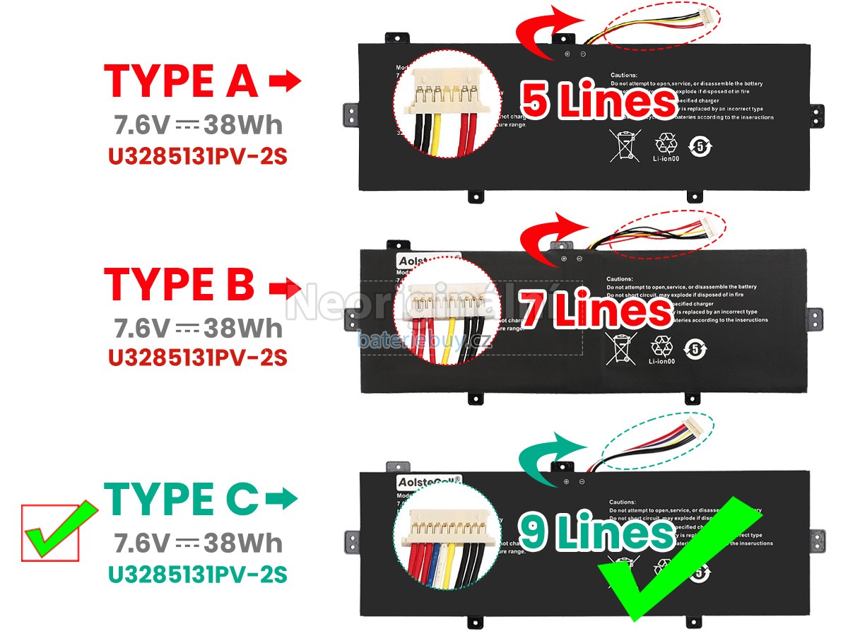 Nahrazení Jumper SMARTBOOK 141 C5 baterie