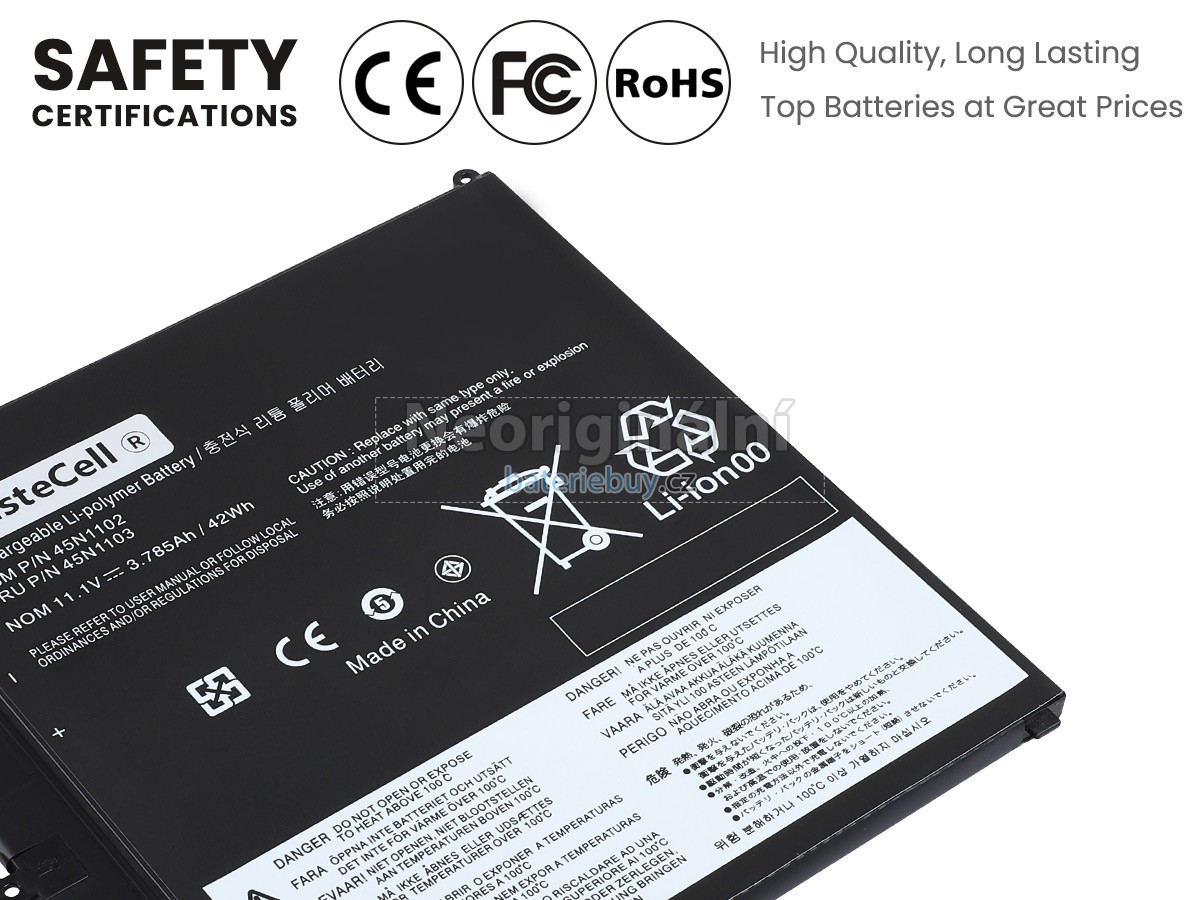 Nahrazení Lenovo ThinkPad HELIX 3702-44U baterie