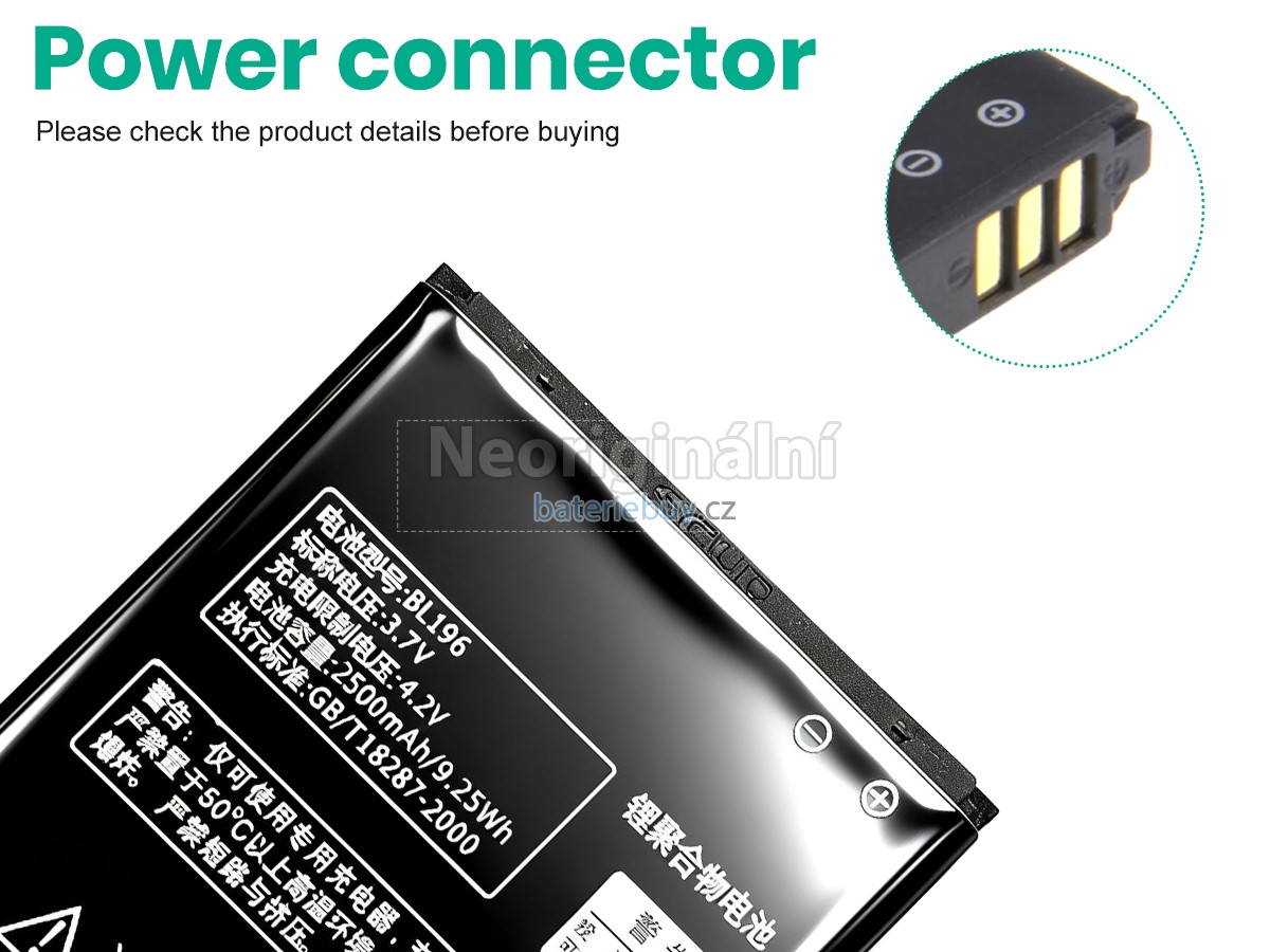 Nahrazení Lenovo BL196 baterie