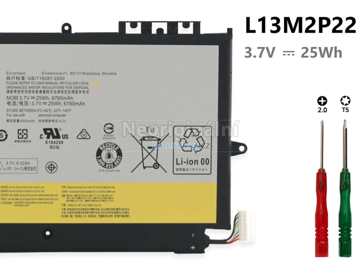 Nahrazení Lenovo L13N2P21(1ICP4/83/102-2) baterie