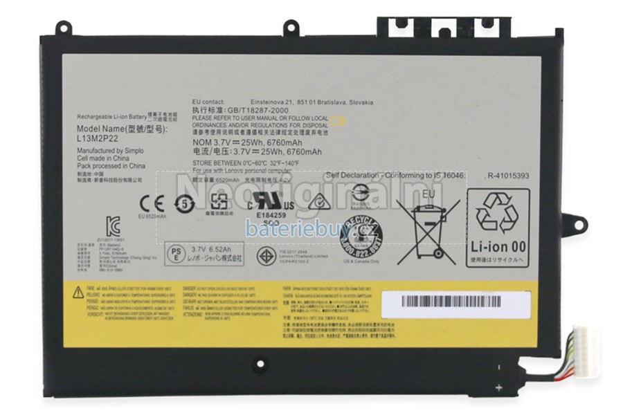 Nahrazení Lenovo L13N2P21(1ICP4/83/102-2) baterie