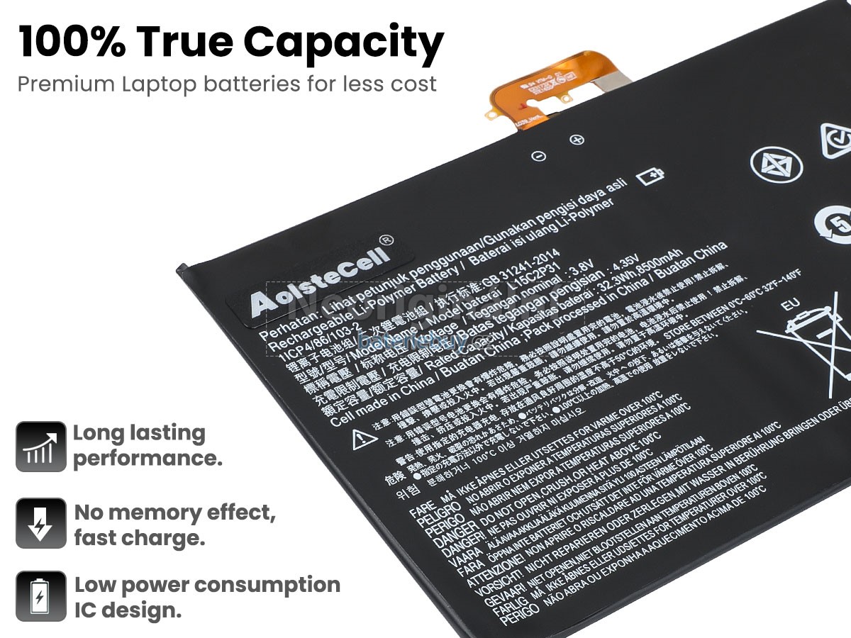 Nahrazení Lenovo L15C2P31 baterie