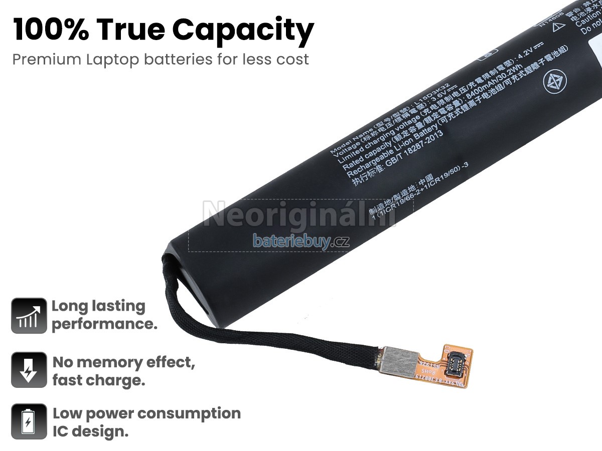 Nahrazení Lenovo L15C3K32 baterie